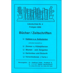 Gottfried Gutte Literaturliste Nr. 4 - 2000
