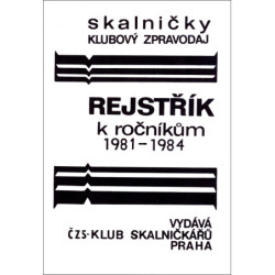 Skalničky, klubový zpravodaj, Rejstřík k ročníkům 1981 - 1984