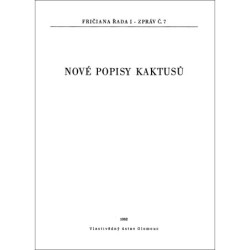 FLEISCHER, PAŽOUT, SCHÜTZ/Nové popisy kaktusů