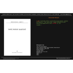 FLEISCHER, PAŽOUT, SCHÜTZ/Nové popisy kaktusů